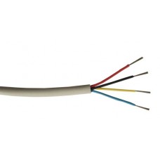 4 Core Alarm Cable - White - Per Meter